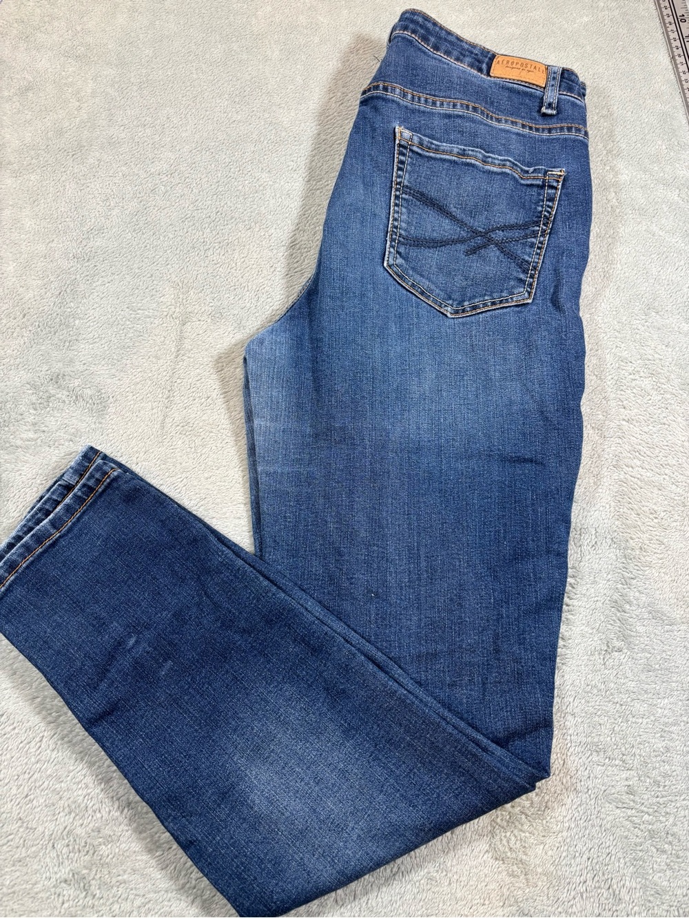 Aeropostale High Waisted Jeggings Blue Size 10 Short